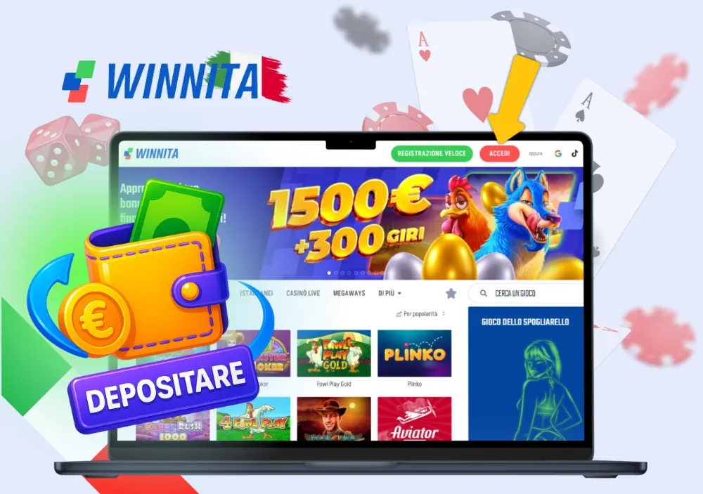 Processo di registrazione su Winnita Casino passo dopo passo