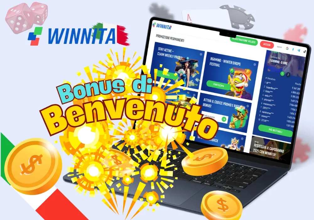 Selezione di giochi slot e casino live disponibili su Winnita